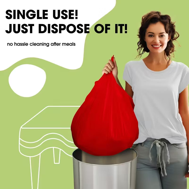 Vibrant Pink Color Tablecloths, 137.16X274.32cm - Durable PEVA Plastic, Easy Cleanup, Perfect for Parties, Weddings, Valentine'S Day, Birthdays & More